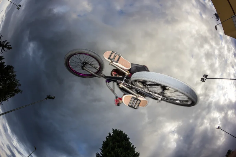 Skateboarding a BMX